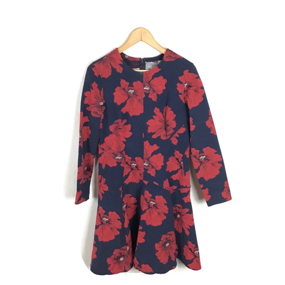 Lela Rose Dress Poppy Floral Print - Picture 2 of 10